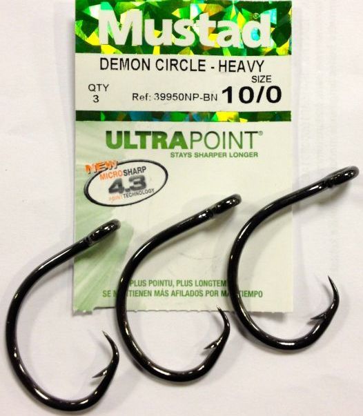 Mustad Demon & Tuna Circle 10/0 - 12/0 - 15/0