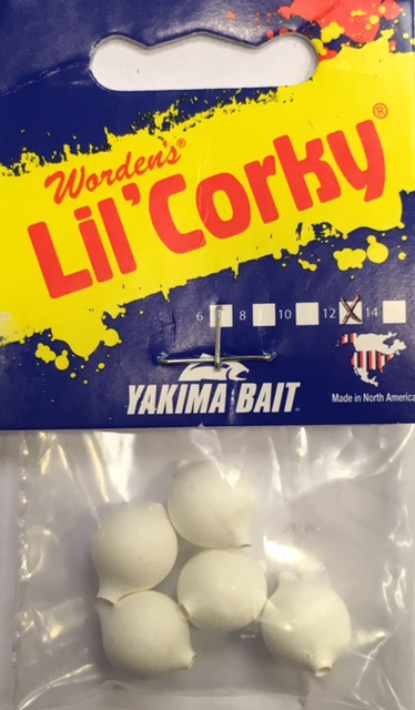 Yakima Bait Lil' Corky Size 8 in Lime Chartreuse